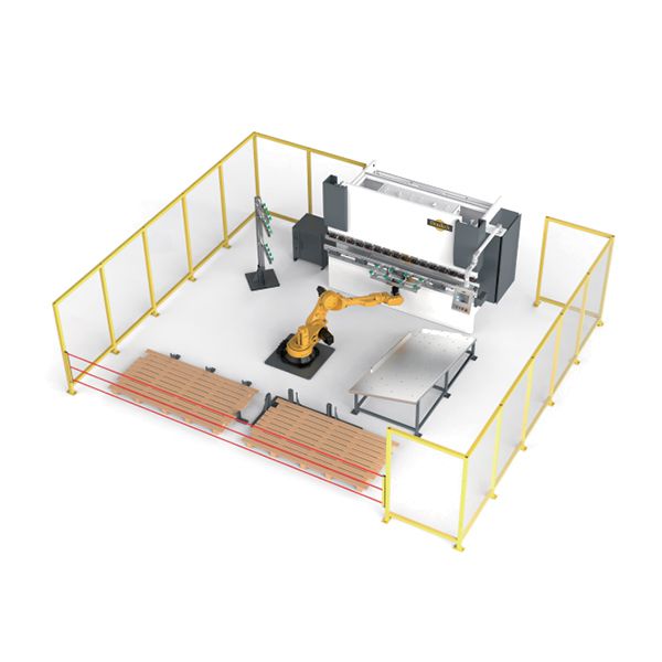 Máy Chấn Gấp Tấm Kết Hợp Robot Cố Định